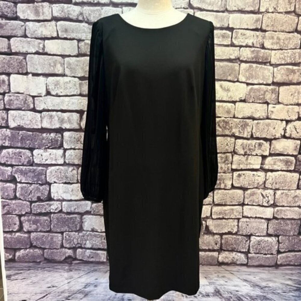 Donna Ricco NWT Black Long Sleeve Dress Size 14